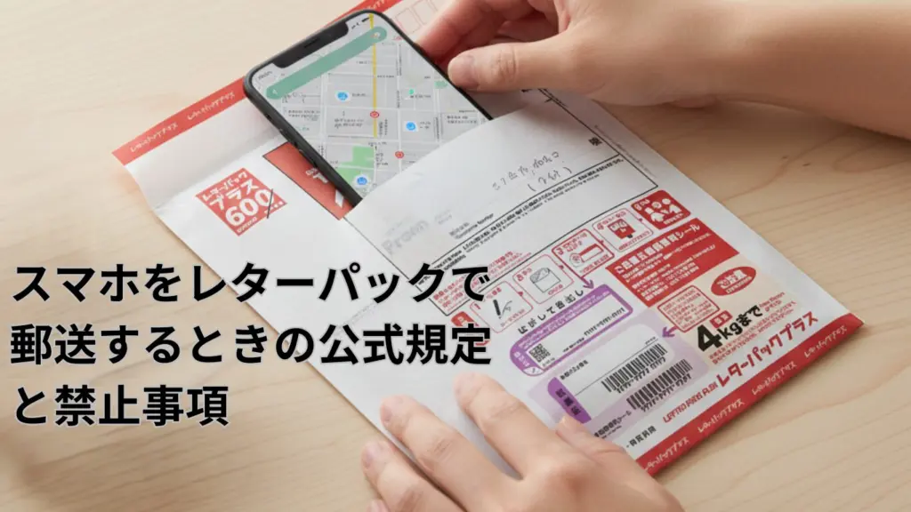 スマホをレターパックで郵送するときの公式規定と禁止事項