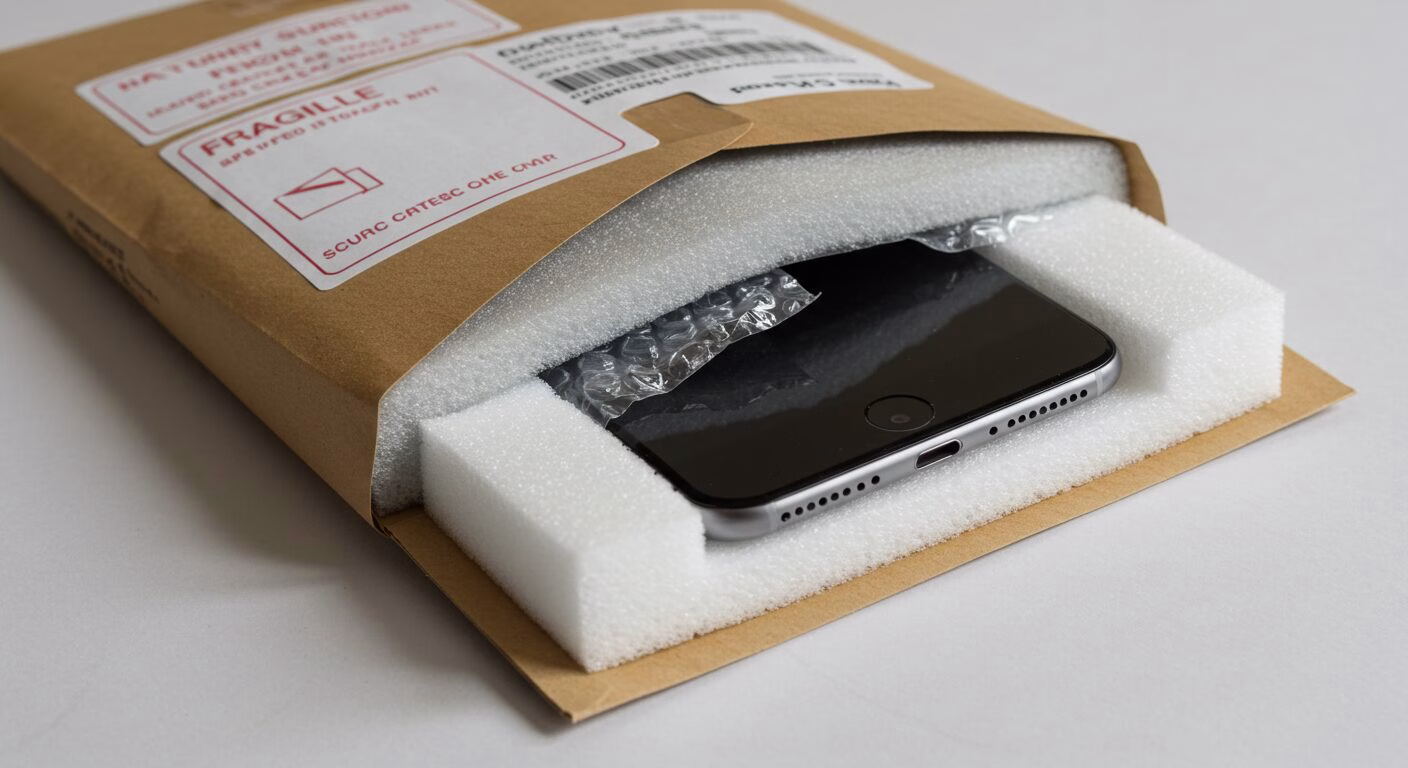 スマホを安全に郵送