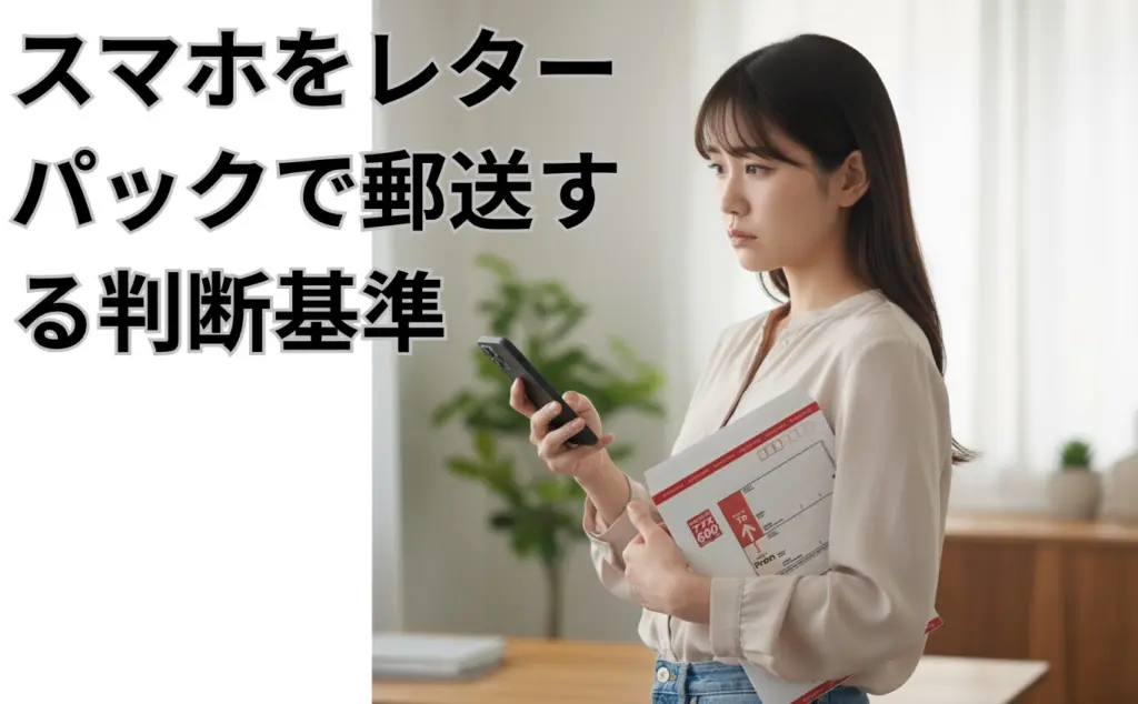 スマホをレターパックで郵送する判断基準