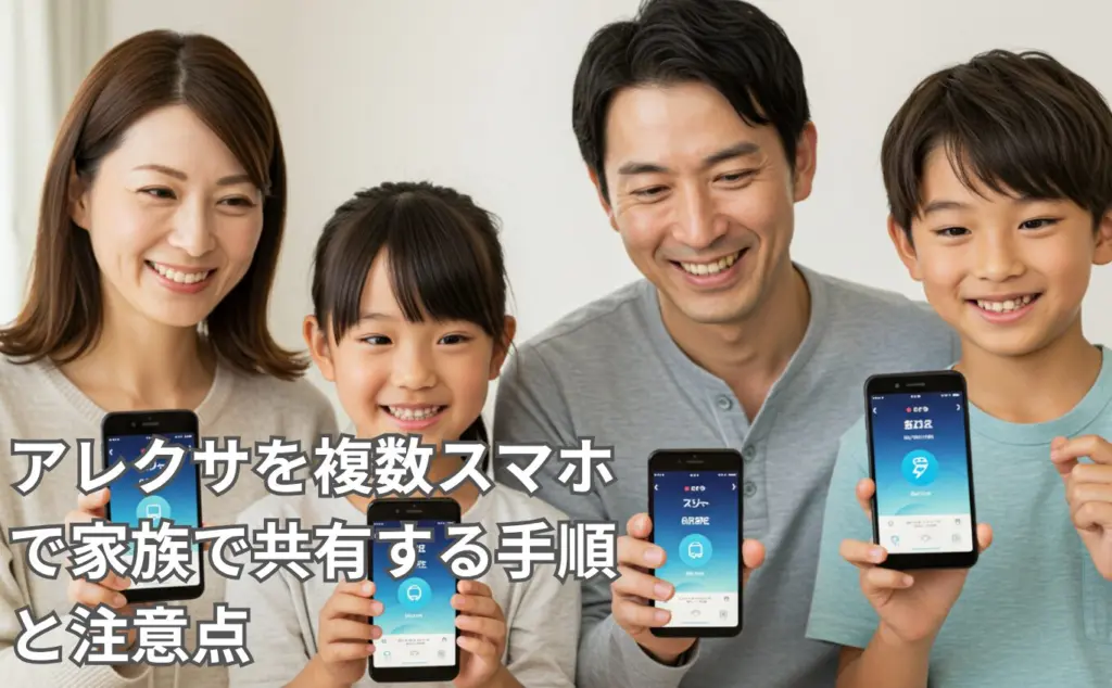 アレクサアプリ複数スマホ家族で共有する手順と注意点