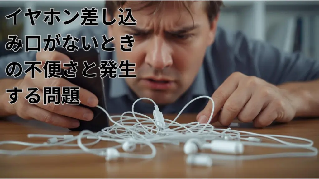 イヤホン差し込み口がないときの不便さと発生する問題