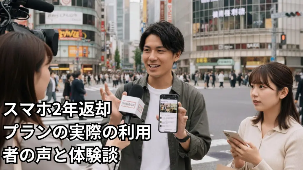 スマホ2年返却プランの実際の利用者の声と体験談