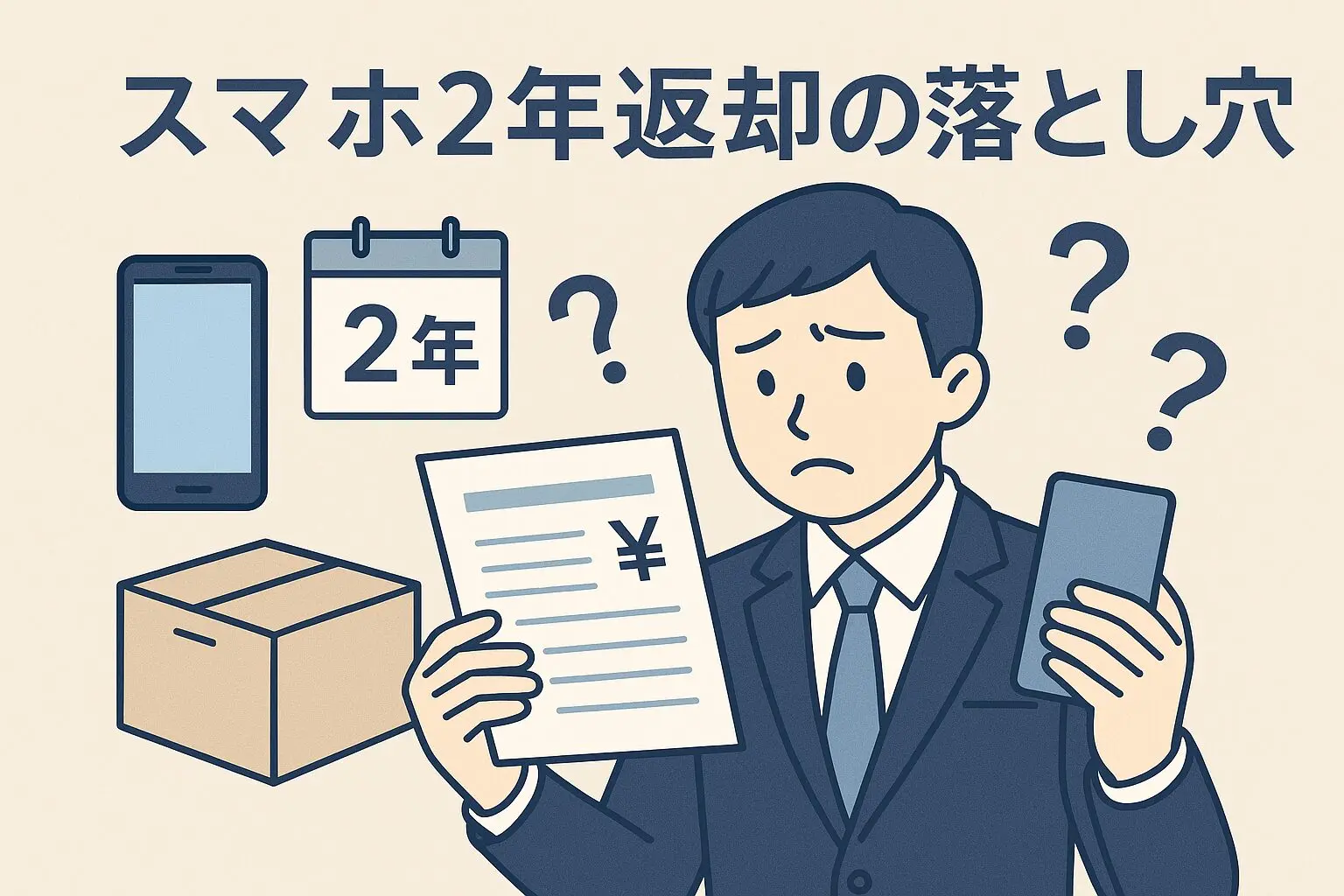 スマホ 2年返却 のデメリット