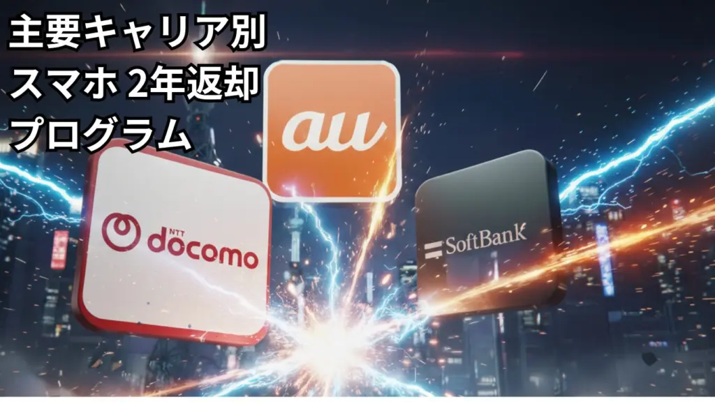 主要キャリア別 スマホ 2年返却 プログラム