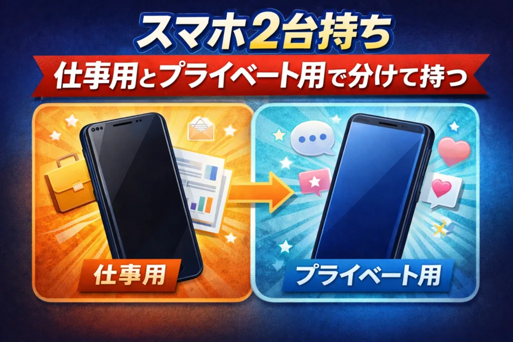 スマホ二台持ちの理由とメリット